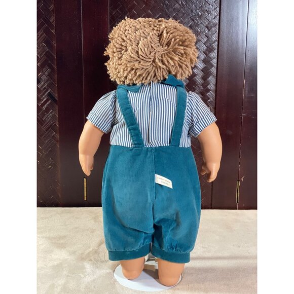 Boy 20In DOLL1980'S VINTAGE blue overall DAVIDCRAFT INC - Picture 7 of 14